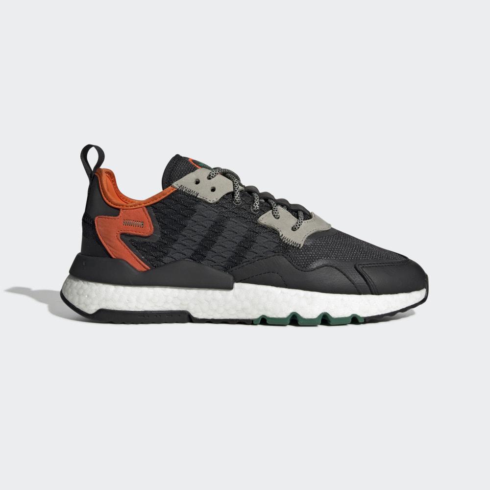 Originals Adidas Nite Jogger Barbati Romania - Negrii/Gri/Portocalii EE5549